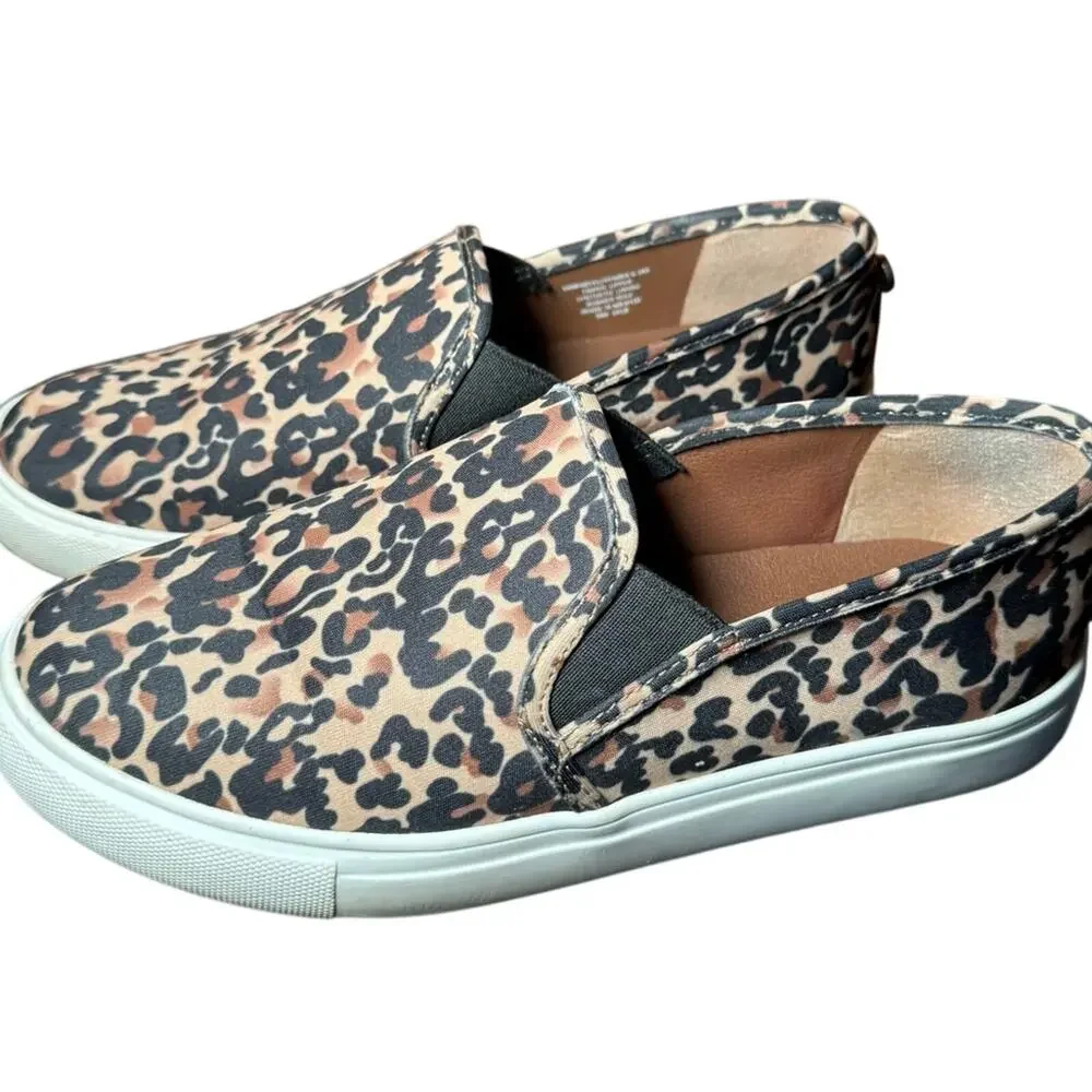 Steve Madden Symba Leopard Slip-On Sneakers Women’s 6.5